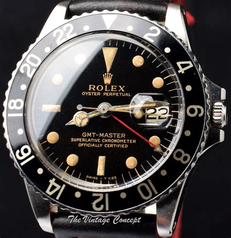 rolex gmt master 1675 vintage gilt dial|Rolex gmt 1675 bezel.